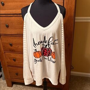 Thankful Graphic Long Sleeve Top